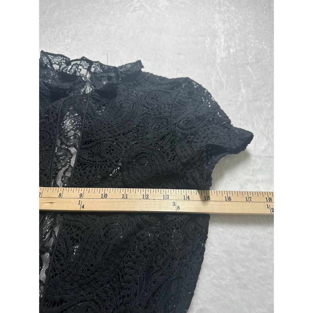 Maje Black Lace Short Jumpsuit - Picture 6 of 12